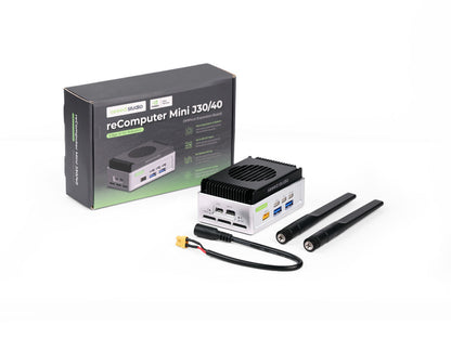 Compact edge AI device for robotics, powered by NVIDIA Jetson Orin Nano 8GB, delivering 40 TOPS performance in a mini form factor.