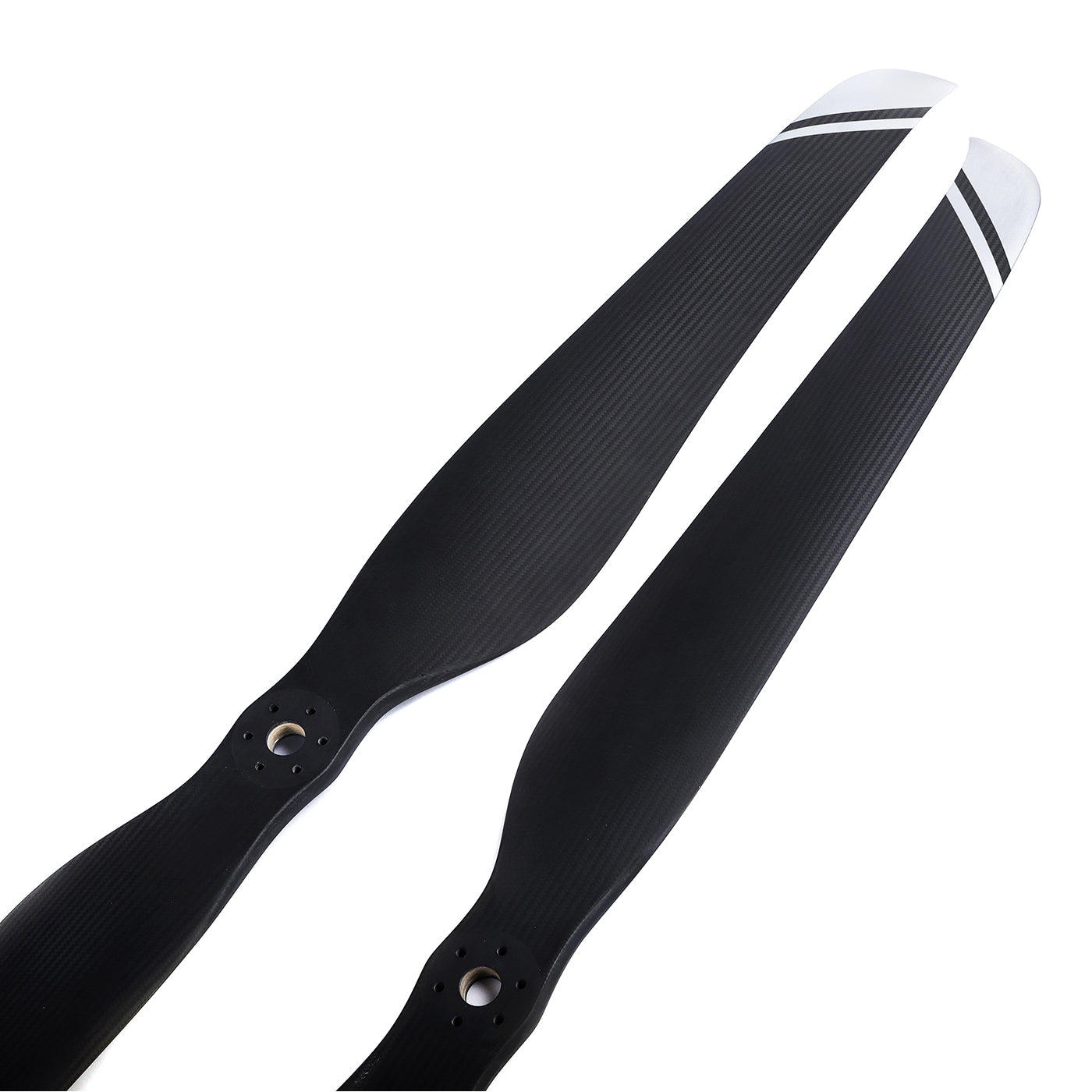 MAD CB2 carbon fiber paramotor propeller blades with matte black finish and 6-hole mounting hub