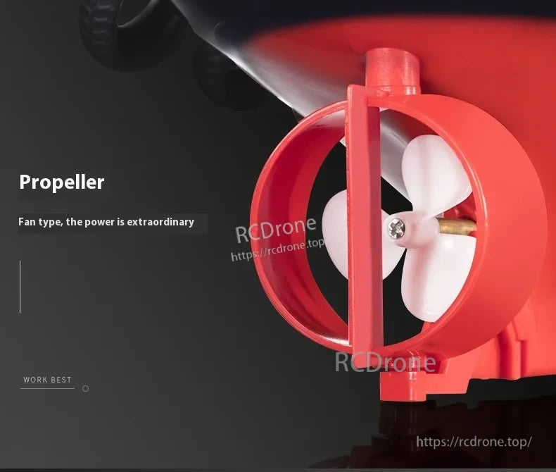 60cm Fire Rescue Water Spray RC Boat, Propeller fan type, extraordinary power, works best