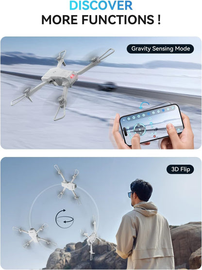 ROVPRO S60 Drone, DISCOVER MORE FUNCTIONS ! Gravity Sens
