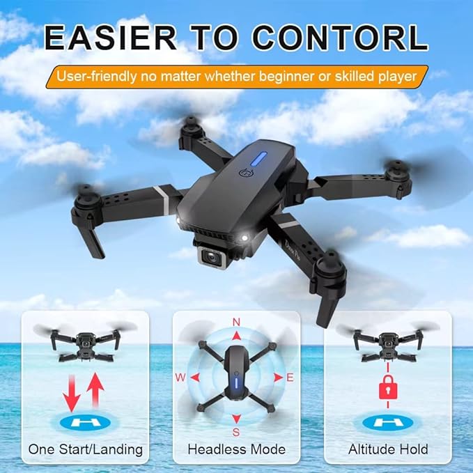 VISNEE Drone, EASIER TO CONTORL User-friendly no matter whether beginner
