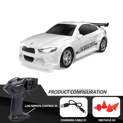 1/64 RC Car 2.4G 4WD High Speed Drift Mini Desktop Racing Car Four Wheel Drive Radio Controlled Mini GTR Racing Model Boy Toy