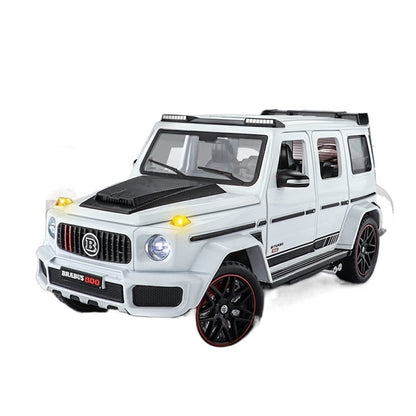 1:24 Mercedes Benz BRABUS G800, высокая имитация литья под давлением, модель автомобиля из металлического сплава-звук, свет, откатная коллекция, детская игрушка в подарок