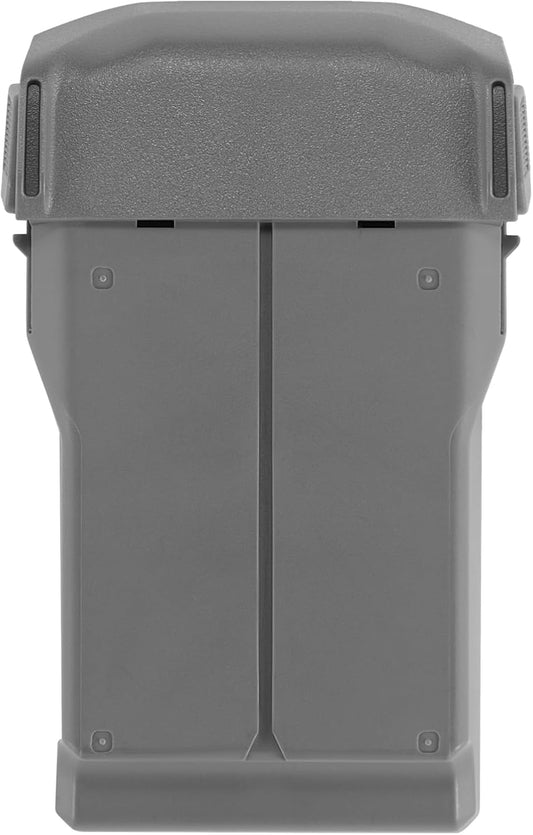 DJI Mini 5 Pro Intelligent Flight Battery, DJI Mini series intelligent flight battery pack in gray, rear view with locking tabs and smooth molded housing