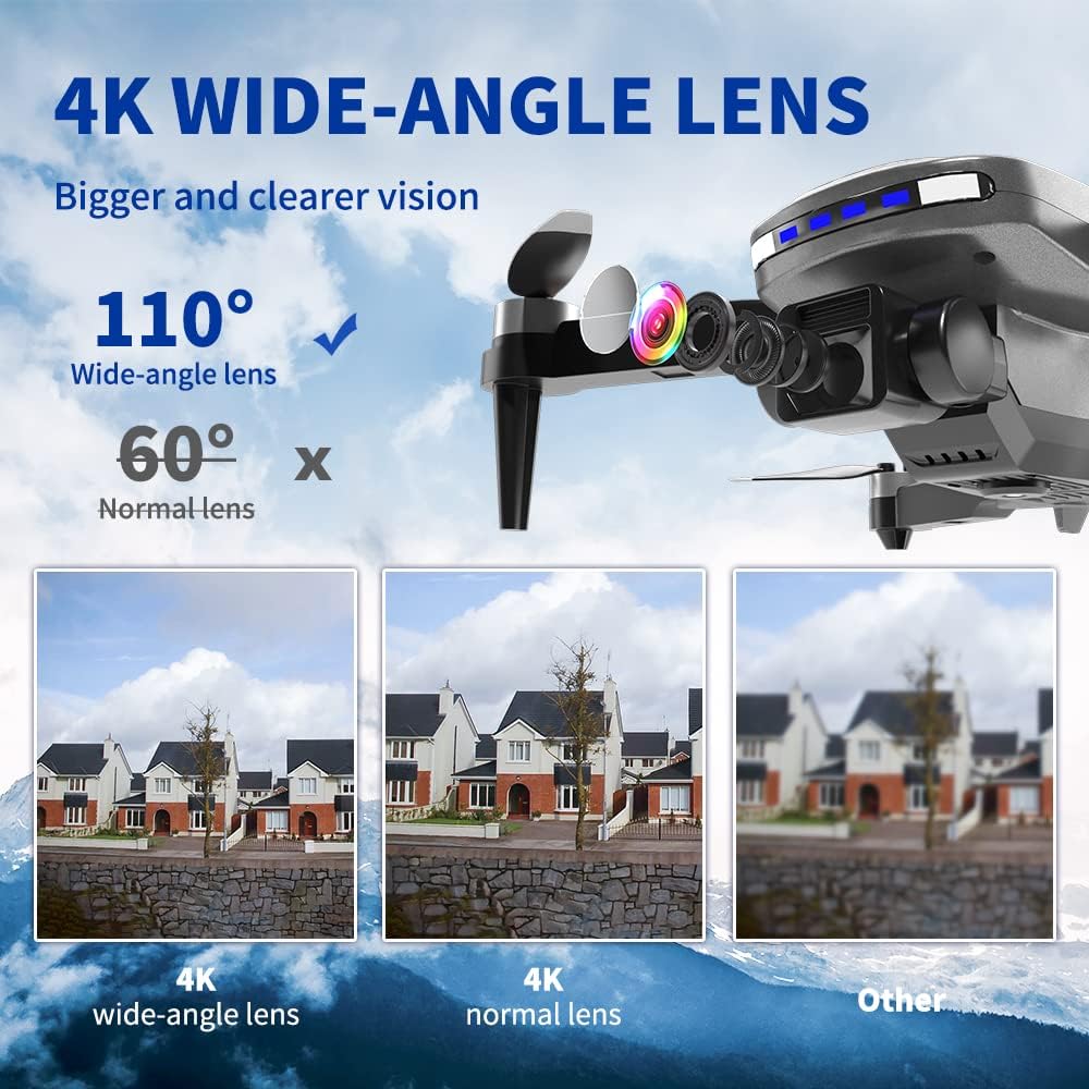 TizzyToy ‎BL01 Drone, 4K WIDE-ANGLE LENS Bigger and clearer