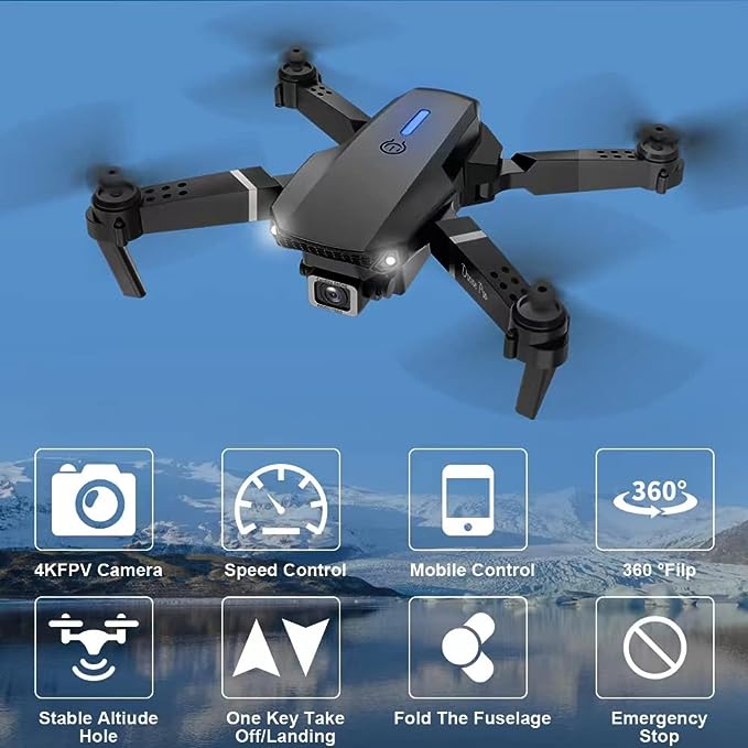 VISNEE Drone, 3608 4KFPV Camera Speed Control Mobile Control 3360 "