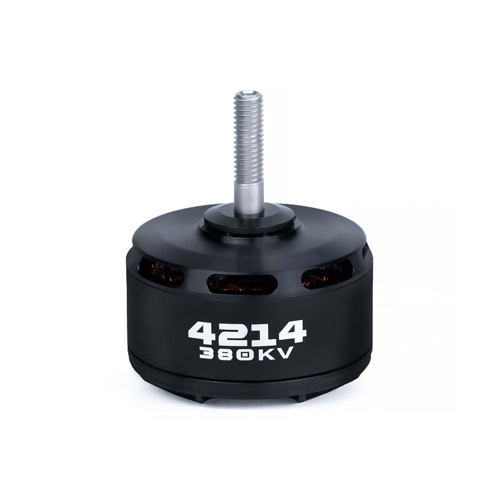 Axisflying 4214 380KV FPV Motor for 13-inch Props | Ø49x32.5mm, 6mm Shaft, 6~12S, 65A Peak, 4.58kg Thrust