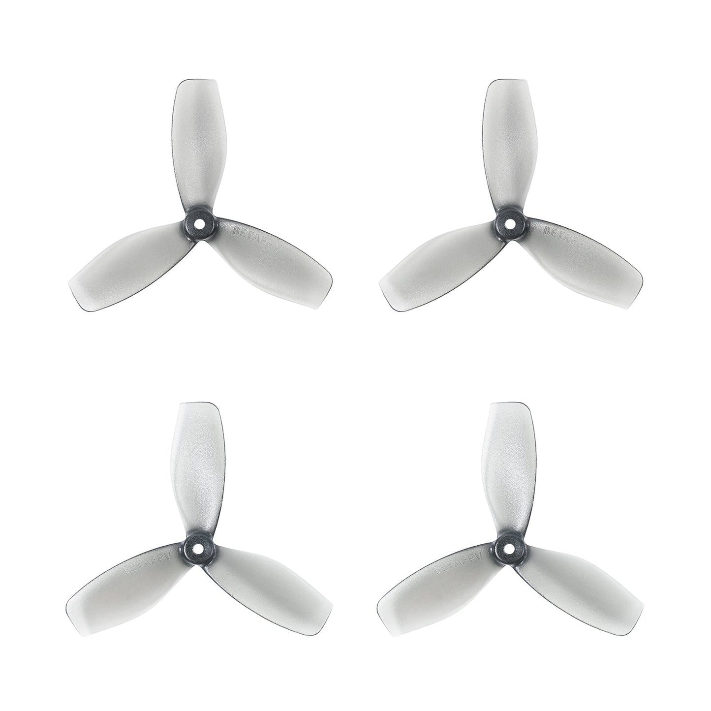 BetaFPV Beta-45mm 3-Blade Propeller set, grey micro drone props on white background (4 pieces)