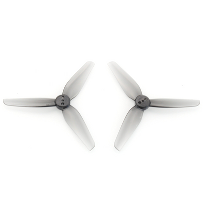 HQ Durable Prop T3X1.5X3 grey polycarbonate 3-inch 3-blade propeller set, two props shown