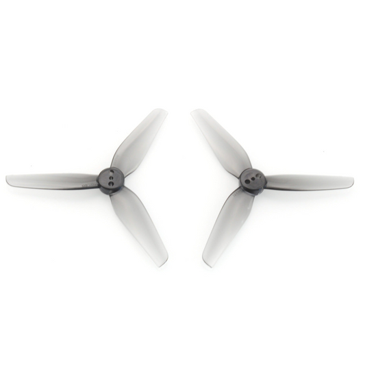 HQ Durable Prop T3X1.5X3 grey polycarbonate 3-inch 3-blade propeller set, two props shown