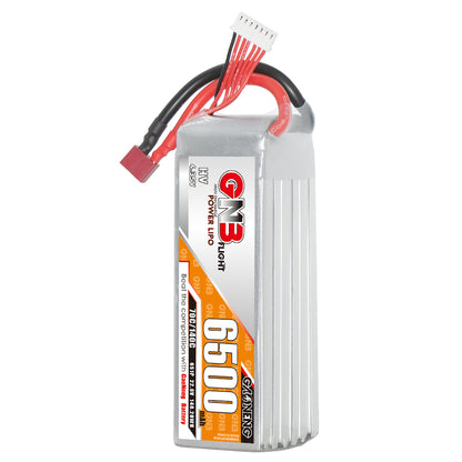 GAONENG GNB 6S LiHV LiPo battery 6500mAh pack with balance lead and T-plug connector