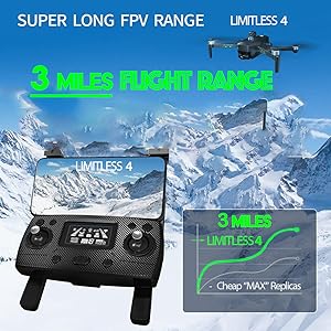 Drone, SUPER LONG FPV RANGE LMMSS4 3 MEs FUAHT