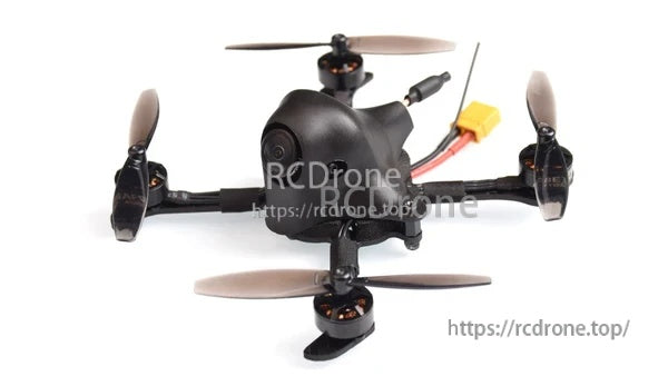 Toothpick-style micro quad fitted with 65mm two-blade propellers for FPV builds