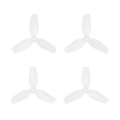 HQprop 31mm ultralight 3-blade propeller set, translucent clear (4 props)