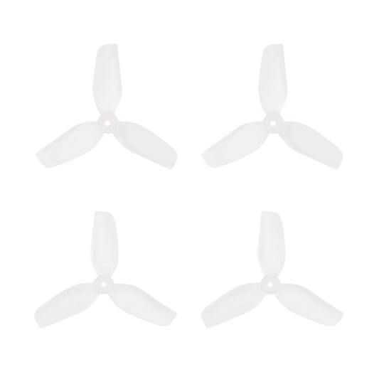 HQprop 31mm ultralight 3-blade propeller set, translucent clear (4 props)