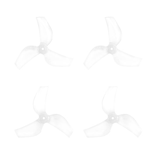 Gemfan 1219S 3-Blade Propeller set, clear three-blade micro drone props on white background
