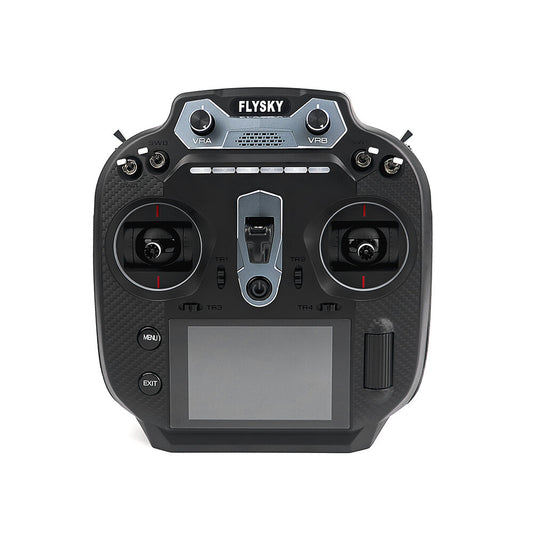 Flysky FS-ST16 2.4GHz 16-channel EdgeTX radio controller front view with gimbals and LCD screen