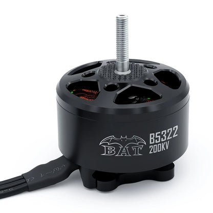 Surpass Hobby BAT B5322 200KV brushless motor for 14–15 inch FPV drones, front angle