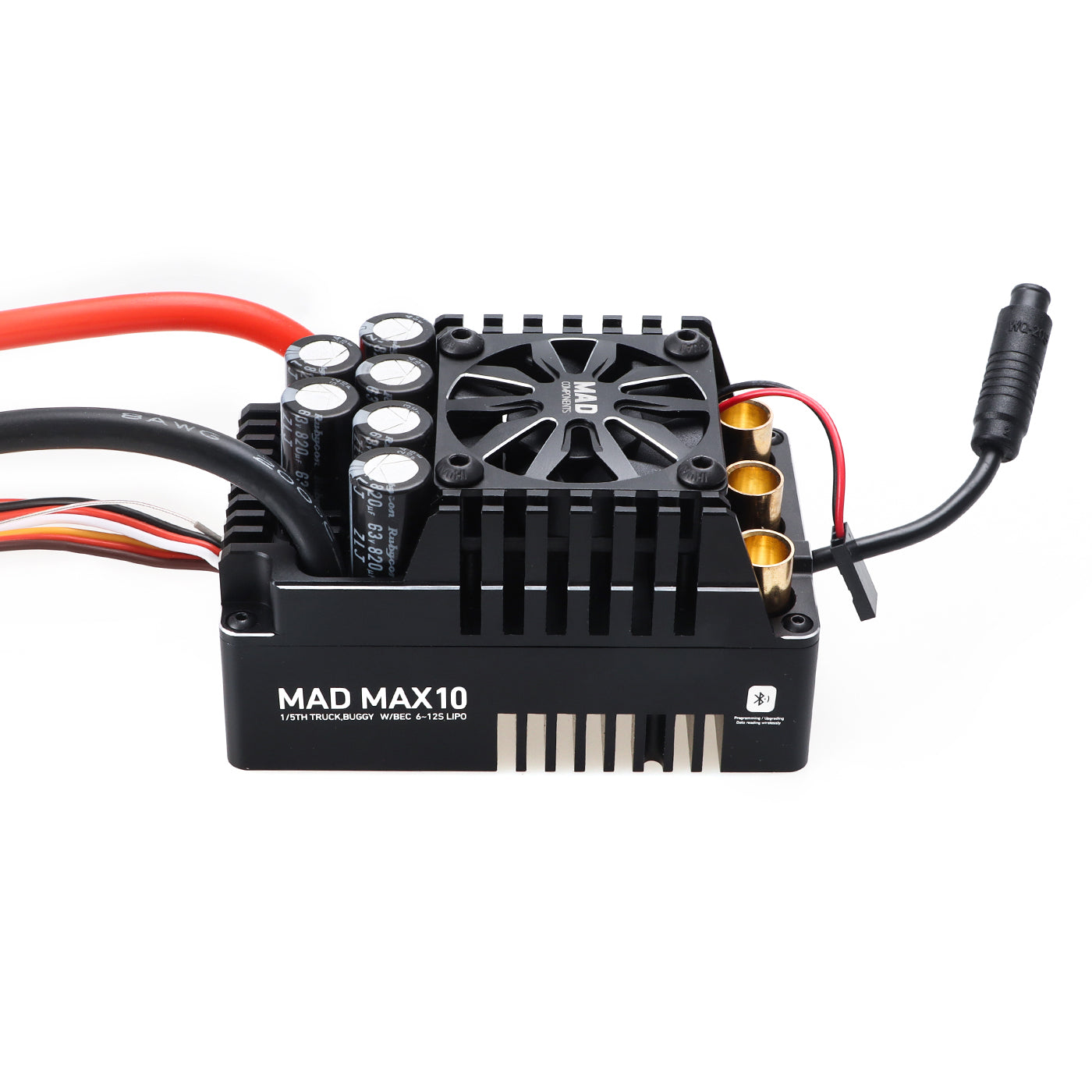 ESC براشلس سنسورد MAD MAX10 200A HV 6-12s برای ماشین مدل RC مقیاس 1/5