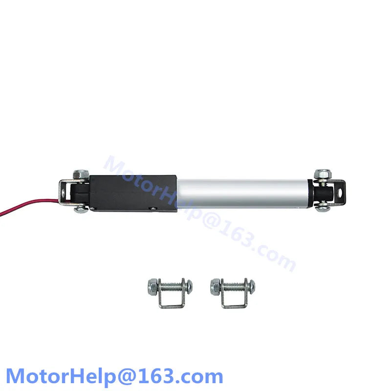 6V 12V 24V customized Micro Linear Actuator motor, The length of a linear actuator when fully open is 3L2, which touches the head limited switch and stops automatically.