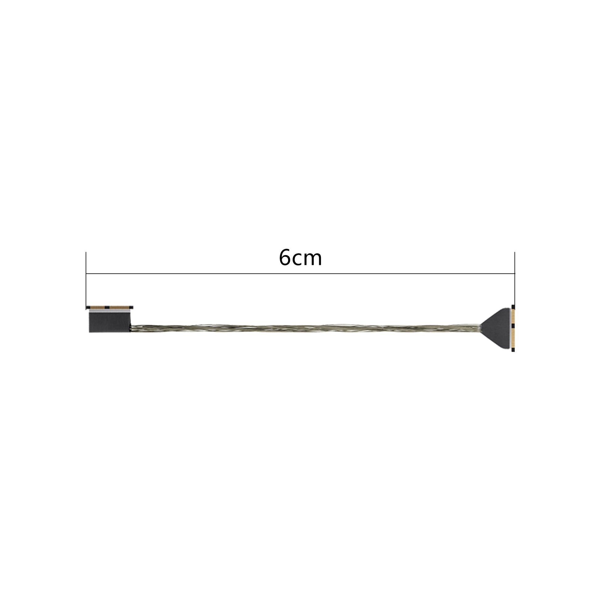 DJI O4 Pro Coaxial Cable replacement lead, 6 cm length shown with compact board connectors