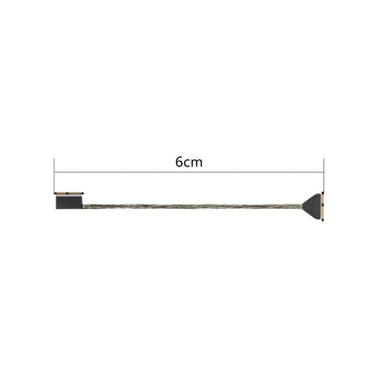 DJI O4 Pro Coaxial Cable replacement lead, 6 cm length shown with compact board connectors