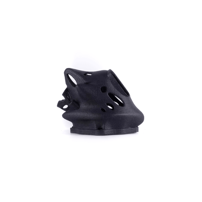 Space Odyssey SLS nylon antenna support mount, side profile showing vent cutouts and base