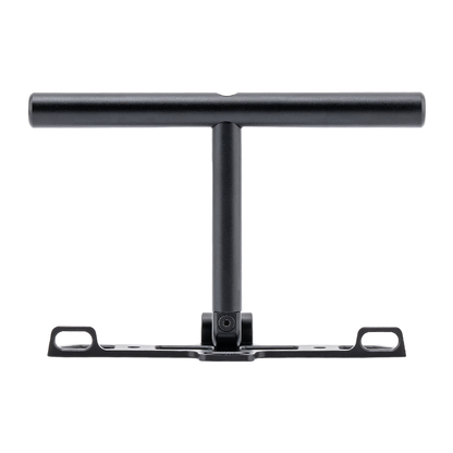 RadioMaster GX12 Aluminum Radio Multi-Stand for GX12 radio controller, front view with T-handle and mounting plate