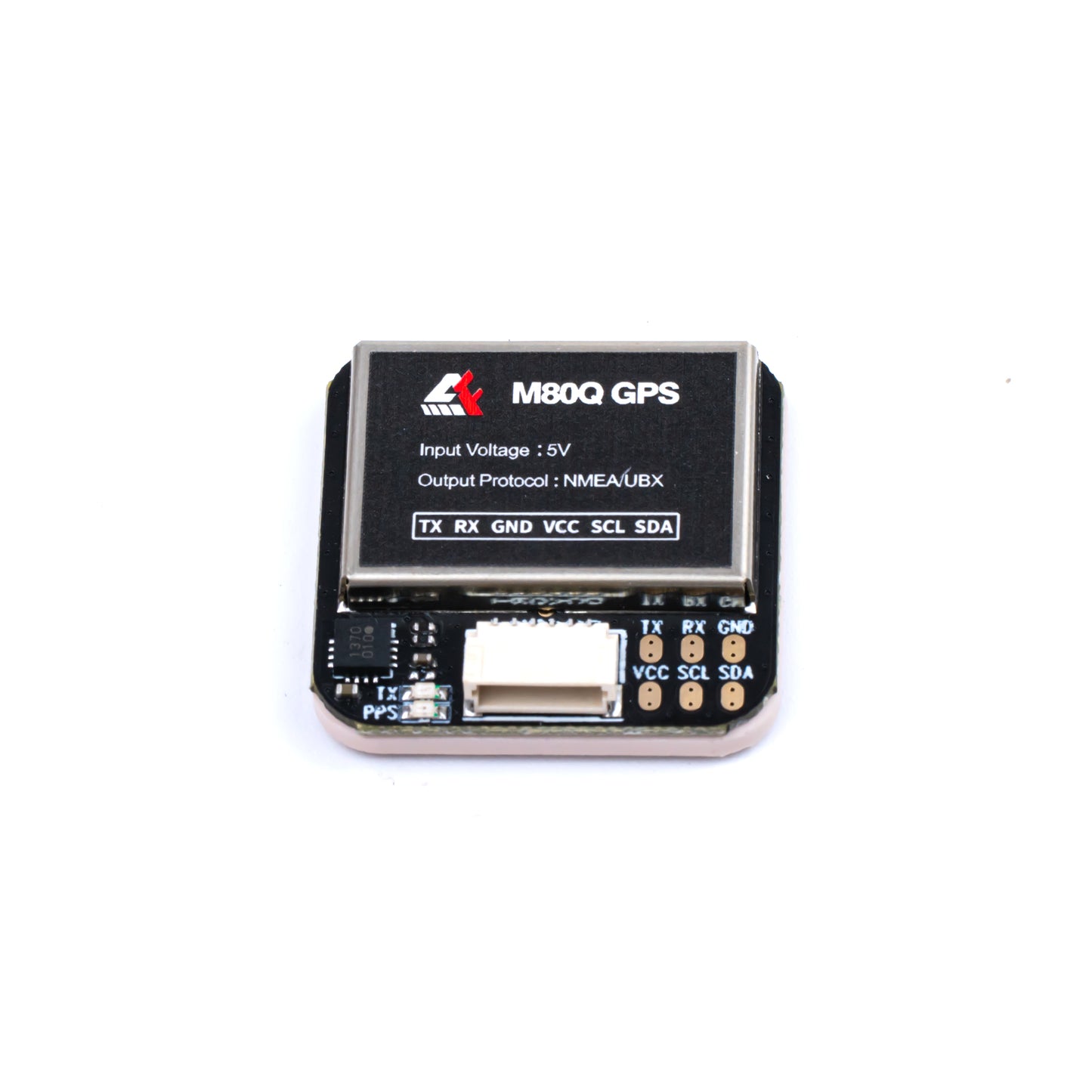 Axisflying M80Q GPS Module w/ Compass (IST8310) GNSS for FPV Freestyle & Long Range, 25×25×6 mm, 18 Hz, -166 dBm