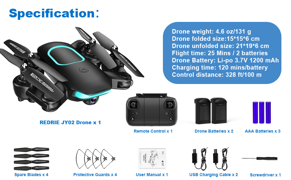 REDRIE JY02 Drone, this drone can achieve amazing 360-degree flips forward, backward