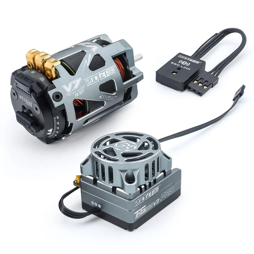 Rocket-RC 540 V7 Sensored Brushless Motor + TS160 V3 160A ESC Power Combo
