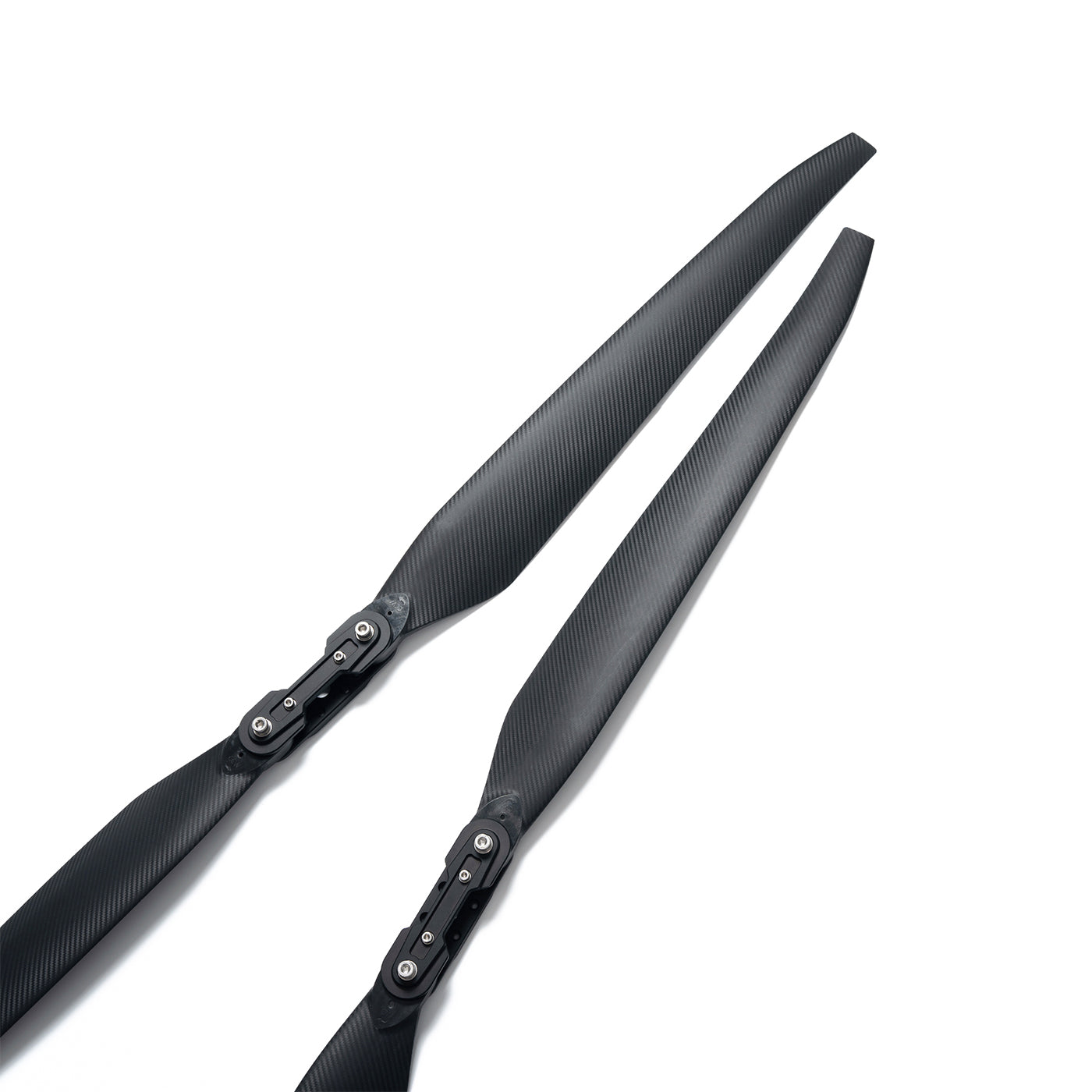 MAD TIPUP 56x20in Polymer Folding Propeller, MAD TIPUP polymer folding propeller with black textured blades and hinge hub hardware