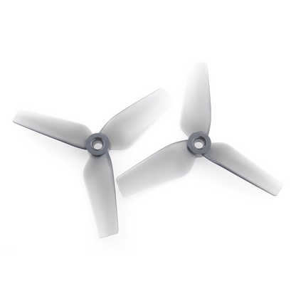 HQProp D4X5X3 grey 4in 3-blade polycarbonate cinewhoop propellers, CW and CCW pair