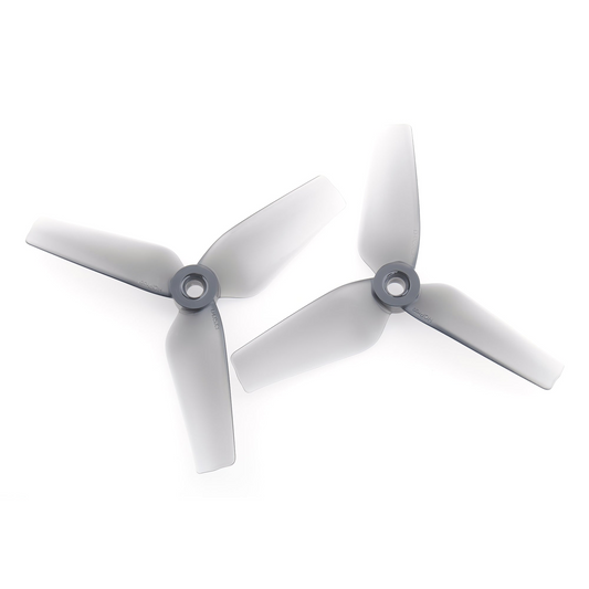 HQProp D4X5X3 grey 4in 3-blade polycarbonate cinewhoop propellers, CW and CCW pair