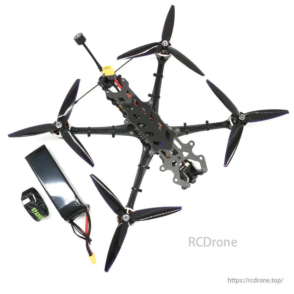 7 Inch Long Range FPV, The F4 V3 Plus is a flight controller featuring an STM32F405 microcontroller, BMI270 gyro, barometer, and MicroSD Blackbox support.