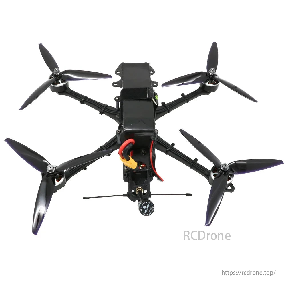 7 Inch Long Range FPV, High-power motors with aluminum bell, titanium shaft, and Japanese bearings.