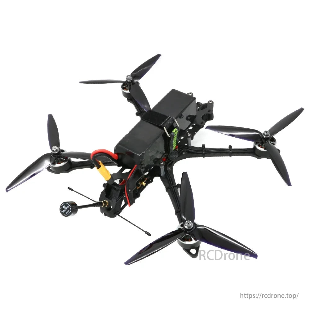 7 Inch Long Range FPV, FPV drone kit with 2810 motors, F4 flight controller, 50A ESC, and ELRS receiver for long-range flights.