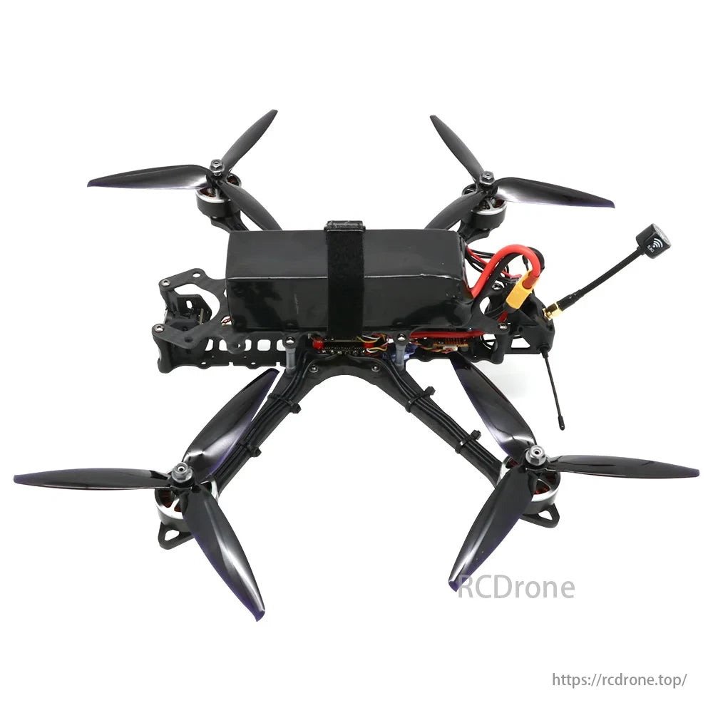 7 Inch Long Range FPV, The F4 V3 Plus flight controller features an STM32F405 MCU, BMI270 gyro, barometer, and supports MicroSD Blackbox.