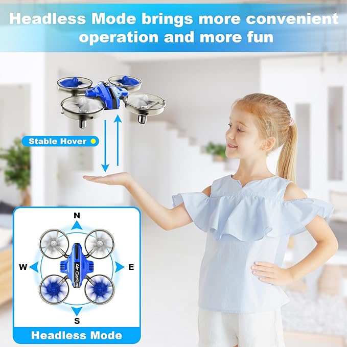 Oddire L6082 Mini Drone, Headless Mode brings more convenient operation and more fun Stable Hover