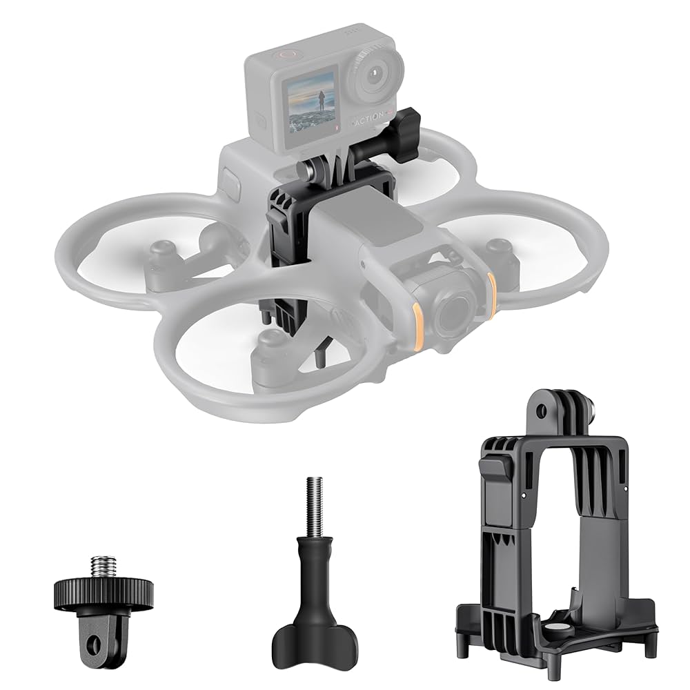 STARTRC Top Extension Bracket for DJI Avata 2, GoPro 10/11, Insta360 X4/X3, DJI Action 4/3 — GoPro Female & 1/4 Thread Mount