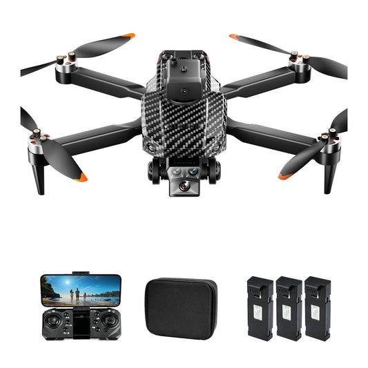 P8 Pro GPS Drone - 2023 Brushless 4K Dual Camera WIFI Quadcopter Five-Sided Intelligent Obstacle Avoidance Helicopter Toy