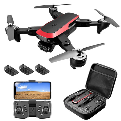 TizzyToy無人機-帶相機6K，配備兩顆電池，附加4片扇葉和充電線，光流懸停，一鍵360°翻轉，配備RGB燈光風扇扇葉一鍵啟動模式