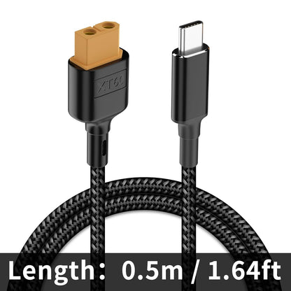 Type-C to XT60 Female Connector Charging Cable