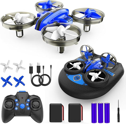 Oddire L6082 Mini Drone - Drones & Cars 2 in 1 Toy with One Key Take Off-Landing, Altitude Hold, Headless Mode, 360° flip, Car Mode, 2 Batteries