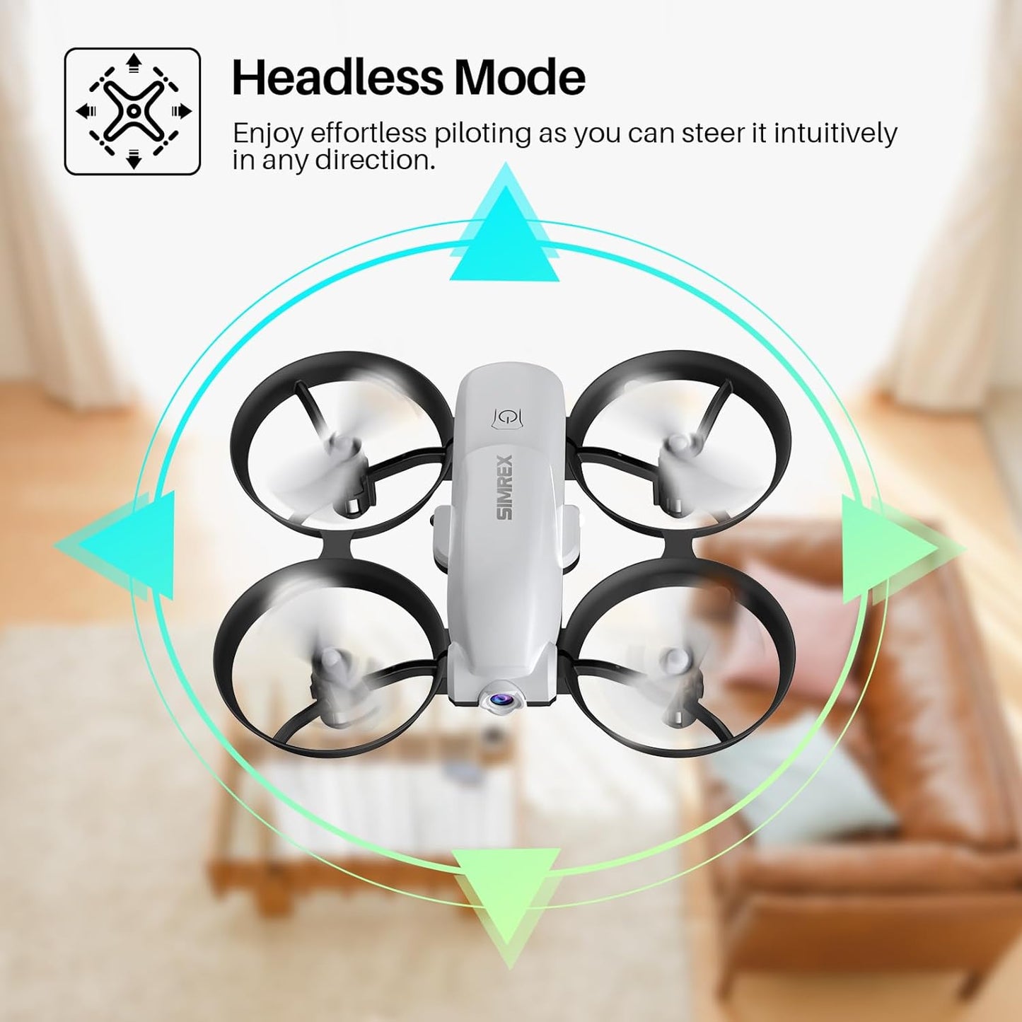 SIMREX X700 Drone, Jo 1 is a headless mode that allows you to steer it
