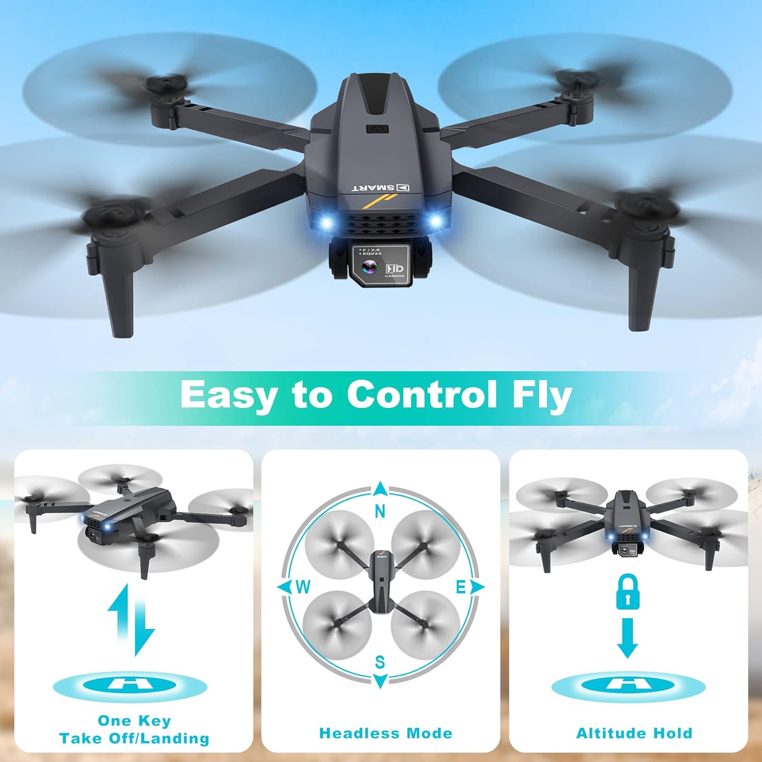 TERCASO 1810 Drone, LavwS0 78v2 Db Easy to Control