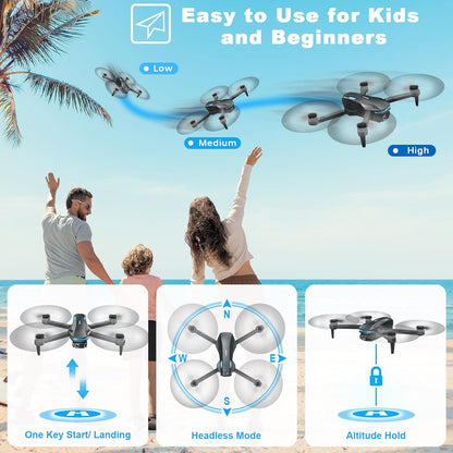 Loiley S29 Drone, Easy to Use for Kids and Beginners Low Medium High N 2X