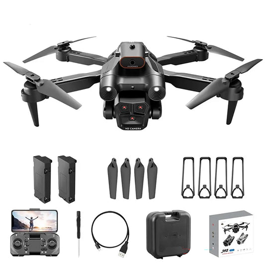 S92 Drone - HD 4K Camera Drone with High Grip, Foldable, Mini RC, WiFi, Aerial Photography, Four-wheel Vehicle, Toys, Helicopter Camera