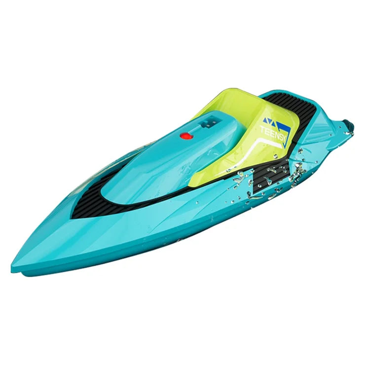 4DRC S5 2.4G Mini RC Boat, Dual‑Motor Remote Controlled Speedboat, 3.7V 100mAh, 12.5×3.5×3 cm Pool/Bath Toy