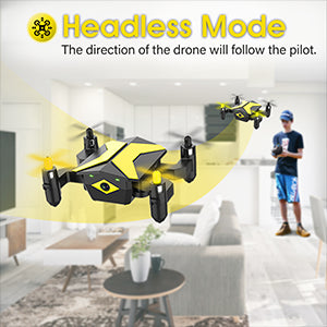 8 heccless mocle the direction of the drone will